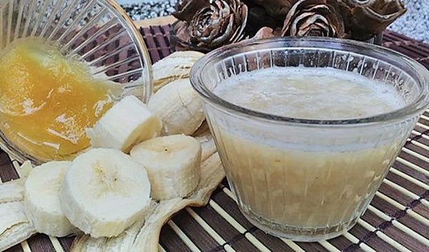 banana, med, voda, kašalj, bronhitis, prirodni lijekovi, recept