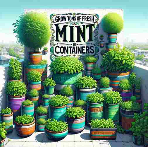 How to Grow TONS of Fresh Mint in containers using these secrets