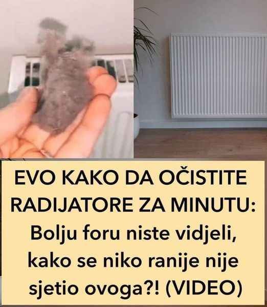 EVO KAKO DA OČISTITE RADIJATORE ZA MINUTU: Bolju foru niste vidjeli, kako se niko ranije nije sjetio ovoga?!