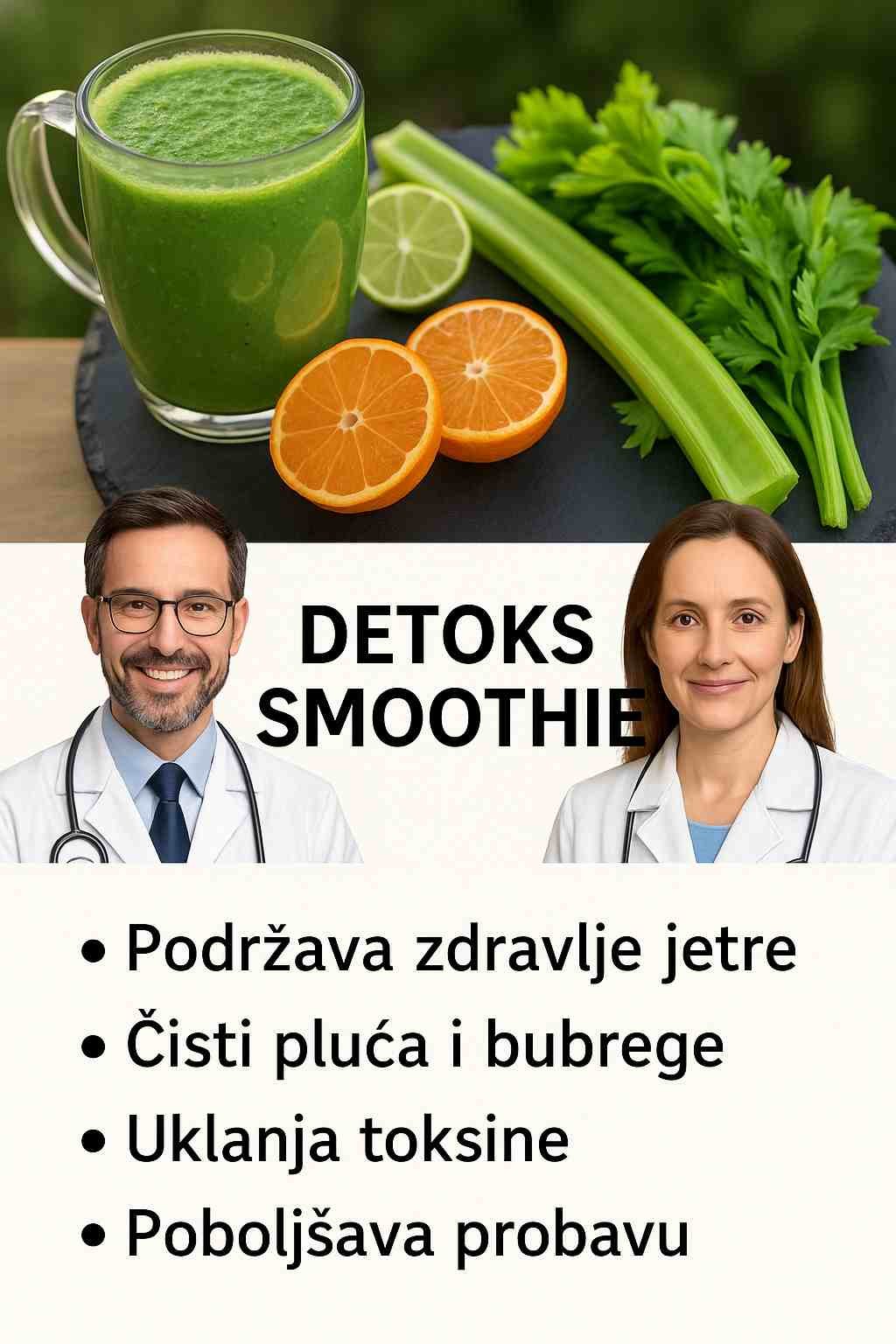 Natural Detox Smoothie za jetru, pluća i bubrege – eliminišite toksine prirodnim putem!