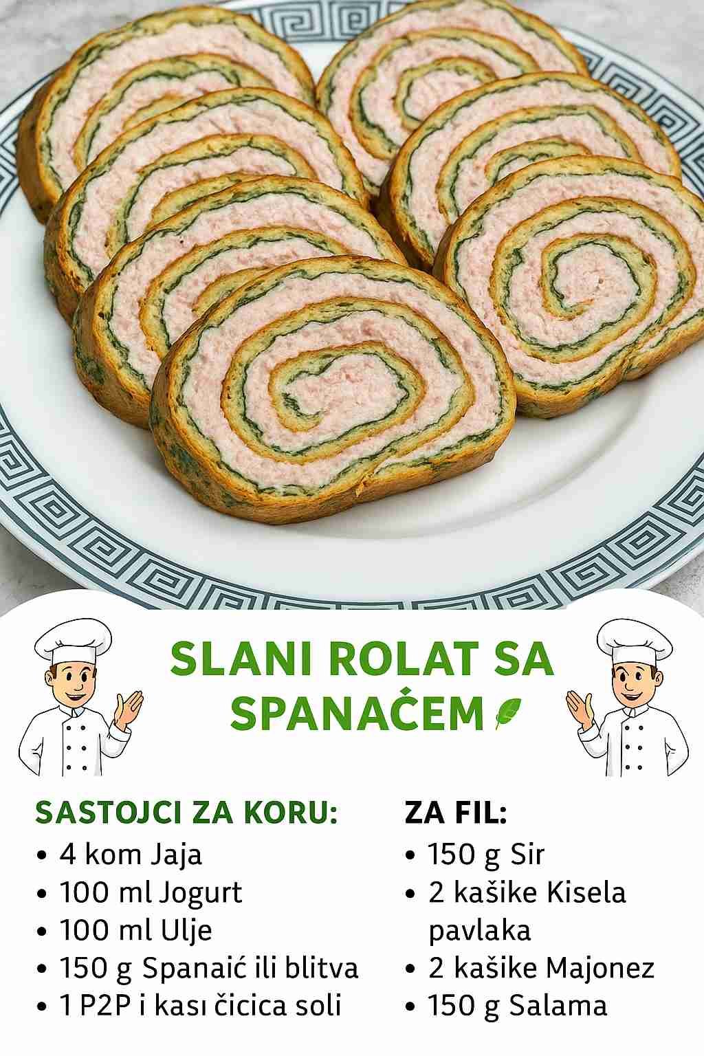 Slani rolat sa špinatom – Savršen recept koji morate probati!