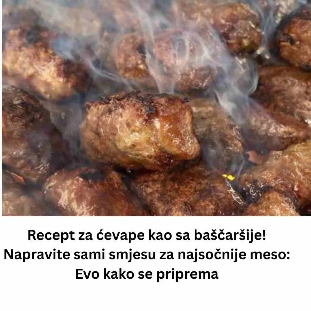 Sutradan smjesu sameljite u mašini za meso dva puta, ostavite da stoji nekoliko sati na sobnoj temperaturi, a zatim stavite u frižider. Prije nego krenete oblikovati ćevape u smesu umešajte sodu bikarbonu i to je to.Uživajte u ukusnom i sočnom ćevapu.