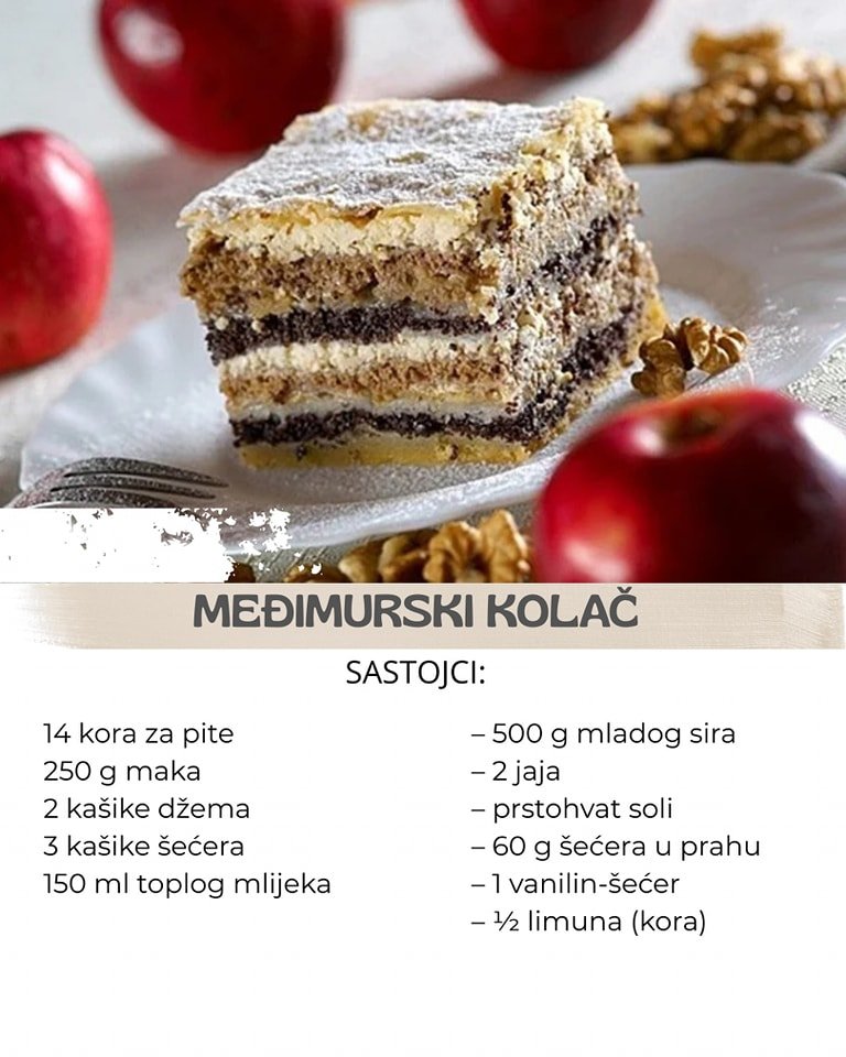 MEĐIMURSKA GIBANICA: Kolač koji ćete obožavati