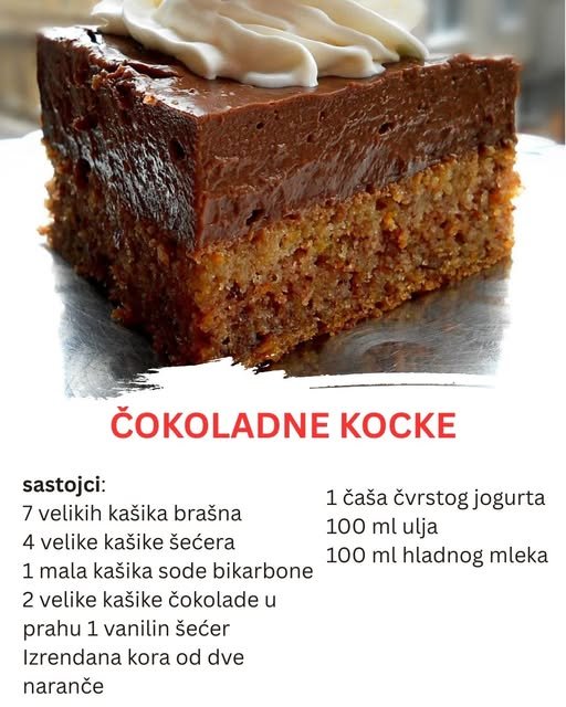 FENOMENALNE ČOKOLADNE KOCKE KAKO SU SAMO ZAMIRISALE KUĆOM IN SLATKO