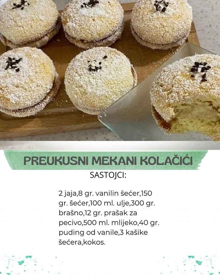 Svi traže ovaj recept! Mekane kolačiće naprosto svi obožavaju