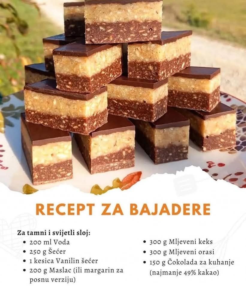 Recept za Bajadere – Kolačići koji će svi obožavati!
