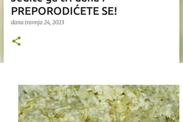 ČISTI CRIJEVA, SMANJUJE TEŽINU, REGULIŠE KISELINU: Jedite ga tri dana i PREPORODIĆETE SE!