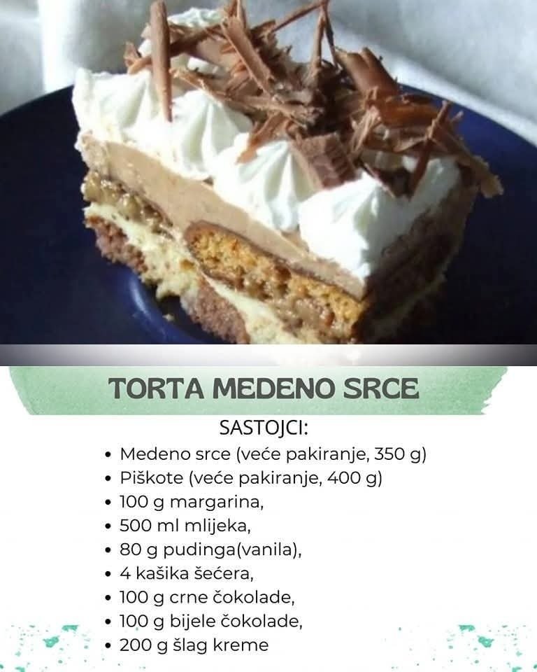 TORTA MEDENO SRCE: Tako kremasta, a napravi se za tren