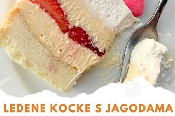 Ledene kocke s jagodama, neodoljiva poslastica koja osvaja.