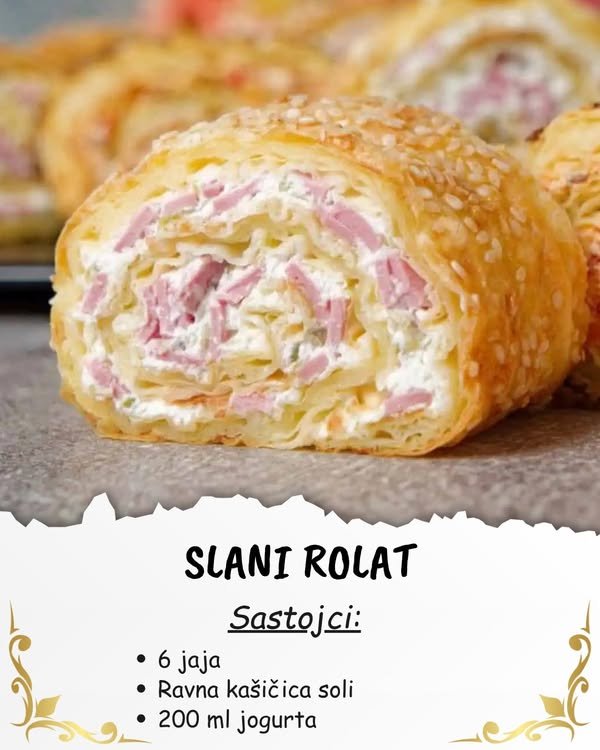 Slani rolati od gotovih kora – Izdašni i puni fila, ukusno predjelo koje se pravi očas posla