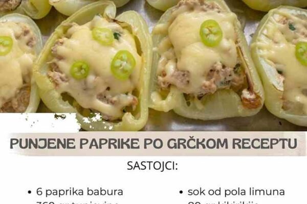 PUNJENE PAPRIKE PO RECEPTU GRKA: Neodoljivo su sočne i ZDRAVE, gotove za 25 minuta, a 1 sastojak im daje POSEBAN ukus