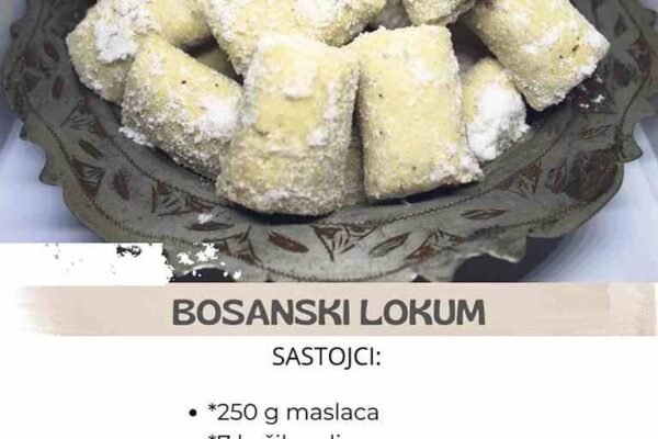 BOSANSKI LOKUM: Kako se pravi keks koji mnoge podseća na neka stara dobra vremena