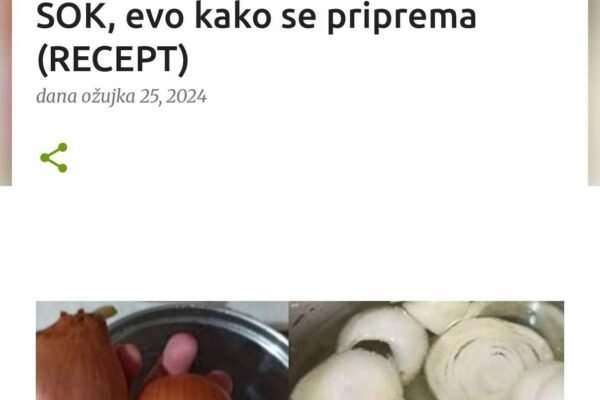 ČAJ OD CRNOG LUKA ČISTI PLUĆA ZA 3 DANA: Dodajte ovu voćku i bit će UKUSAN KAO SOK, evo kako se priprema (RECEPT)