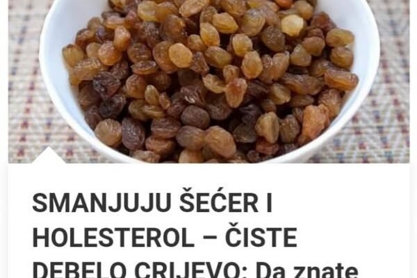 Smanjite šećer i holesterol – Očistite debelo crevo: Da znate koliko su zdravi, jeli biste ih češće!