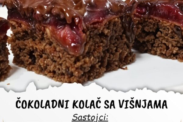 Najlepši posni čokoladni kolač sa višnjama – sočan, ukusan
