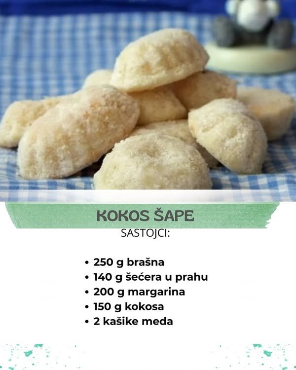 KOKOS ŠAPE: Starinski kolačići s novim okusom