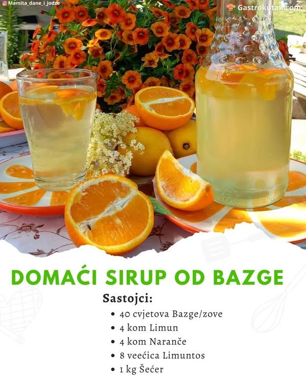 Domaći sirup od bazge (zove) – prirodno i osvježavajuće