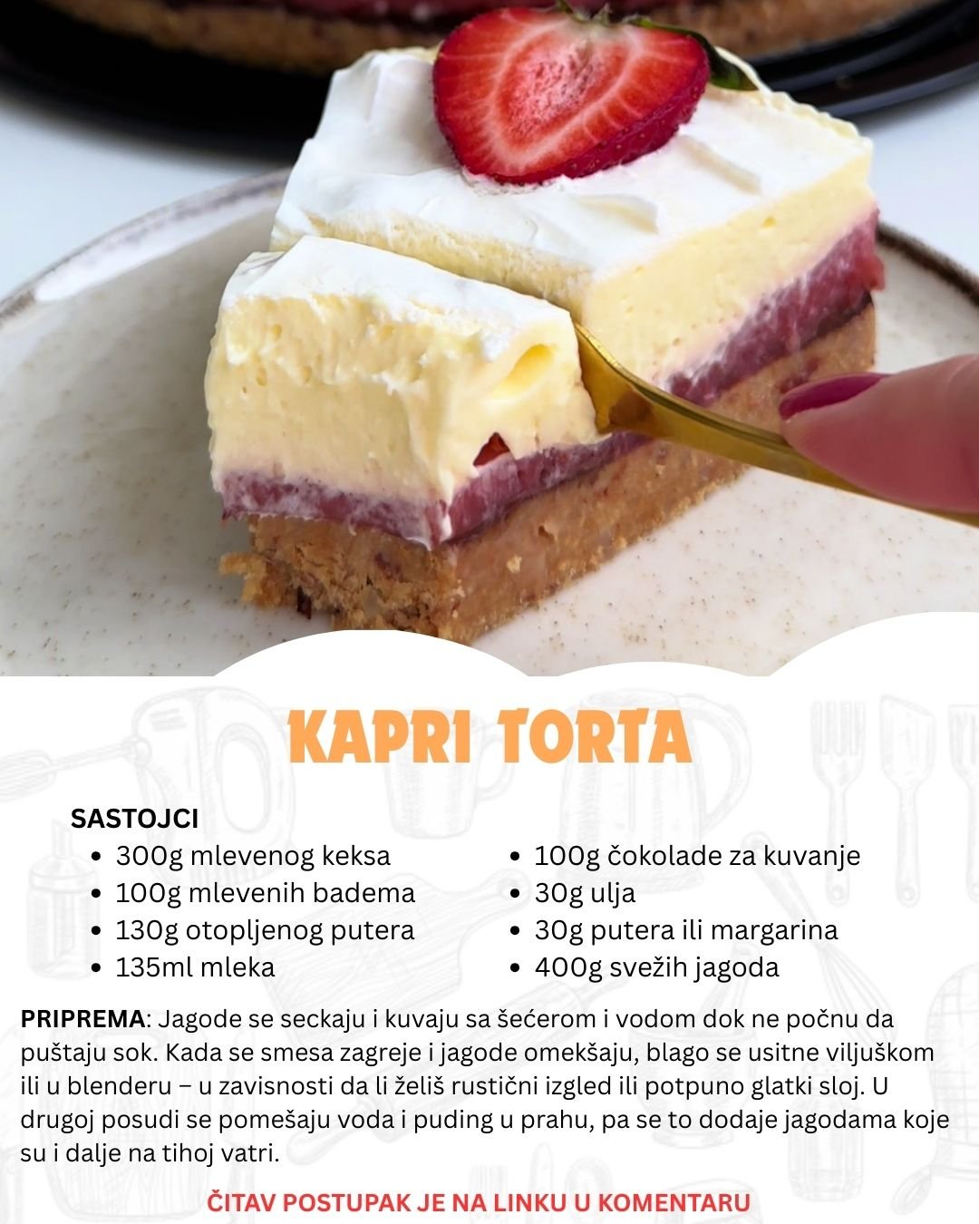 Napravi Kapri tortu koja ostavlja bez reči – Recept za letnju čaroliju!