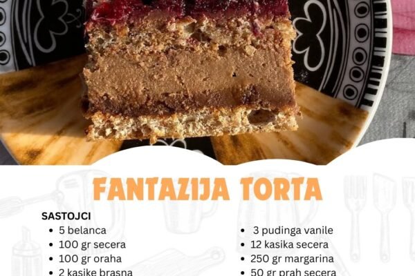 Torta koja osvaja i izgledom i ukusom – Fantazija na tanjiru!