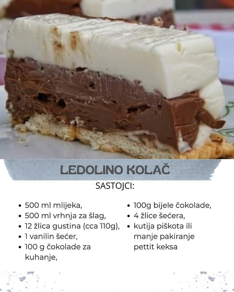 Bez pečenja, a ni miksera: Ledolino kolač!