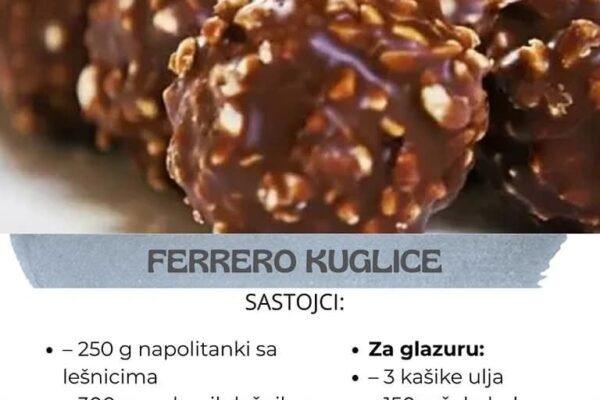 Domaće ferrero rocher kuglice gotove za samo 20 minuta