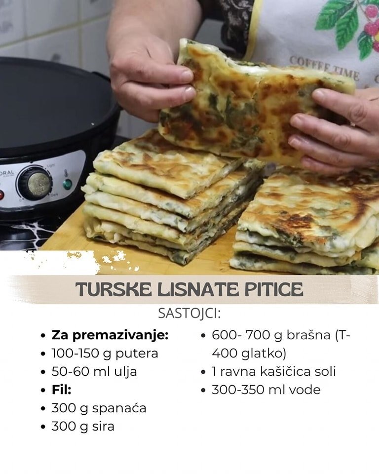TURSKE LISNATE PITICE: Ne peku se u rerni i gotove su za 5 minuta, nema lakše i brže prirpeme