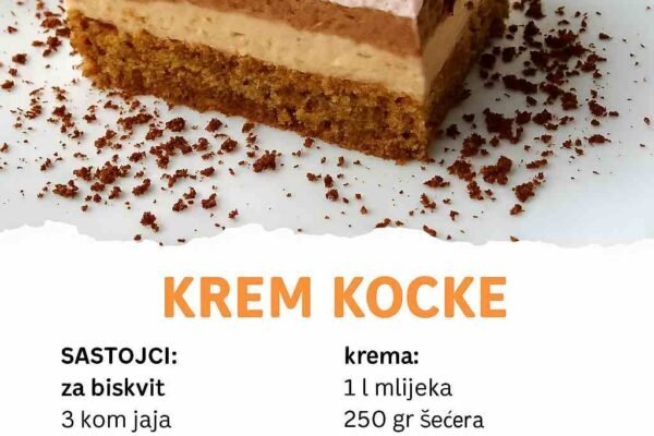 KREM KOCKE – Jednostavne fine i takoo kremaste KREM KOCKE – Jednostavne fine i takoo kremaste