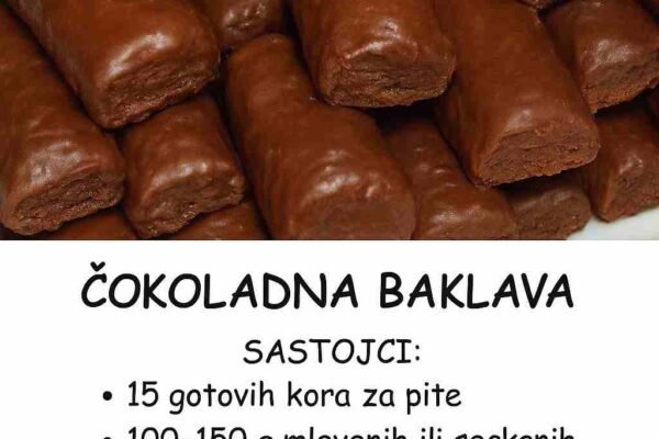 Čokoladna baklava: Ovakvu još niste probali