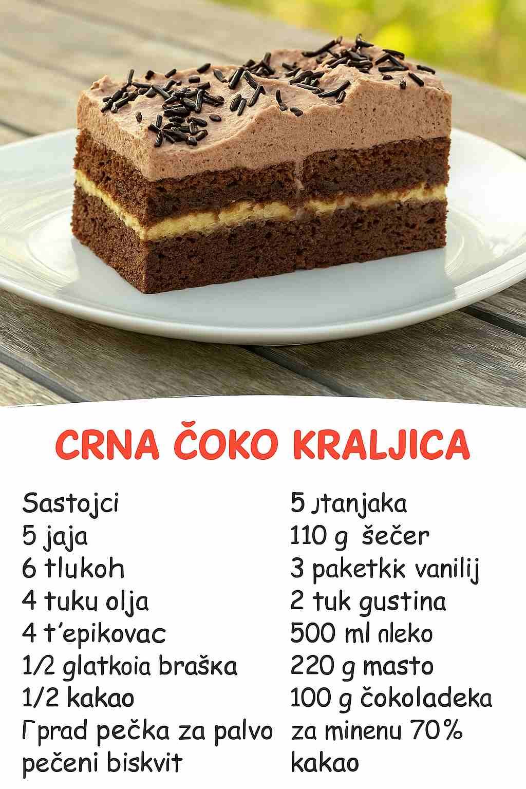 Crna Čoko Kraljica – Kraljevska kombinacija okusa i tekstura