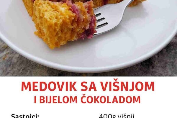 Ko bi odoleo? – Medovik sa višnjama i belom čokoladom!
