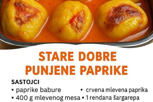 Prste da poližeš! – Stara dobra punjena paprika, ovako je niste probali!