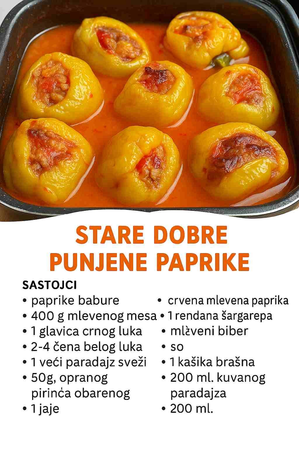 Prste da poližeš! – Stara dobra punjena paprika, ovako je niste probali!