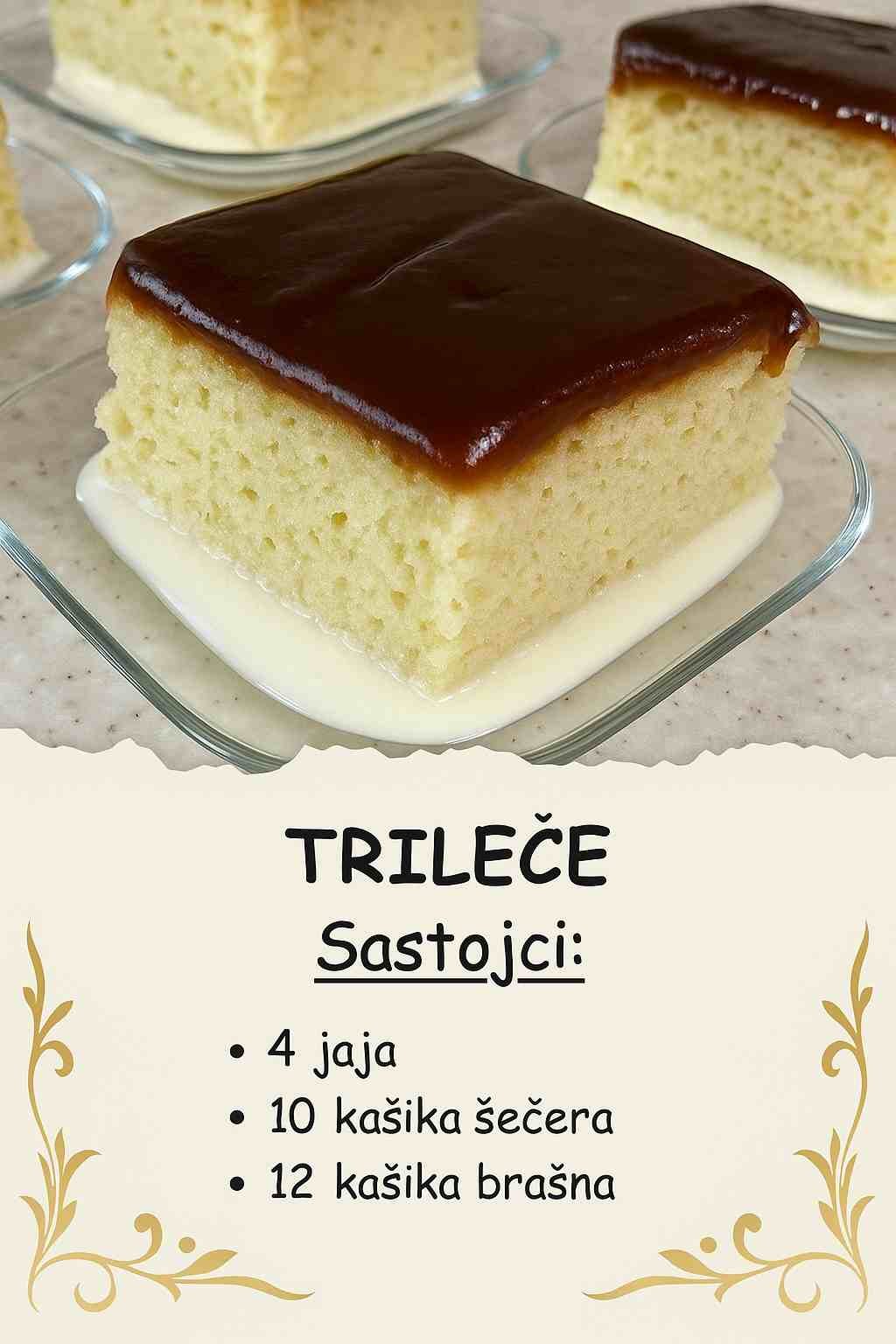 Najsočnija Domaća Trileće Torta – Kremasta Poslastica Balkana