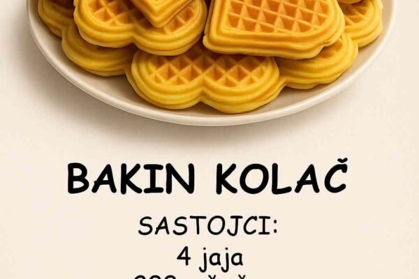 Bakin kolač po čuvenom receptu iz Jugoslavije starom preko 50 godina, najbolji je zbog 1 cake: A galete su danima sveže