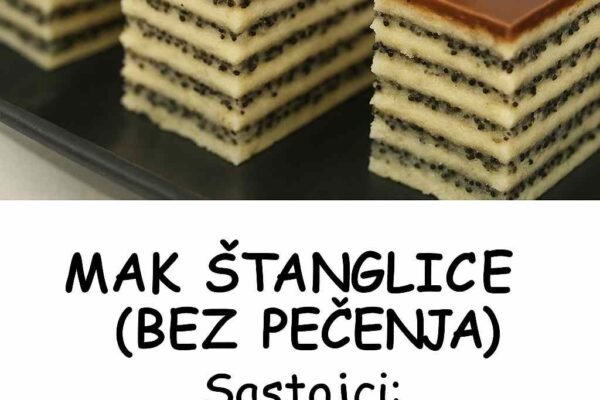 Posne mak štanglice bez pečenja – brze, dekorativne i neodoljivo ukusne