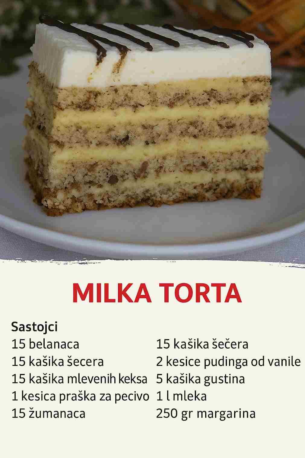 Milka torta – Omiljena torta moje ćerke!