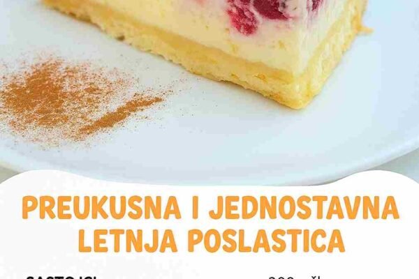 Preukusna letnja poslastica – Jednostavno se pravi, a pojede se za tren!