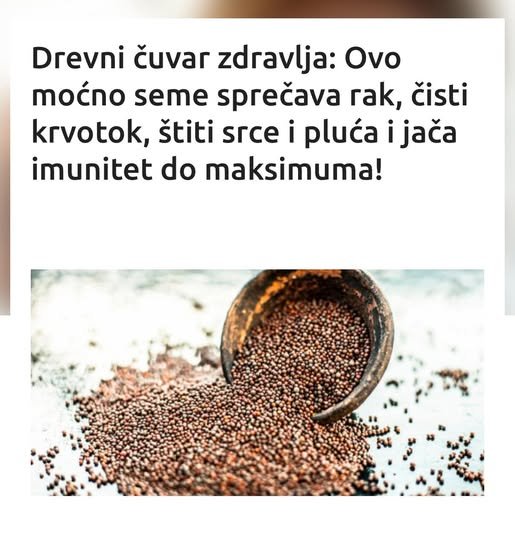 Drevni čuvar zdravlja: Ovo moćno seme sprečava rak, čisti krvotok, štiti srce i pluća i jača imunitet do maksimuma!