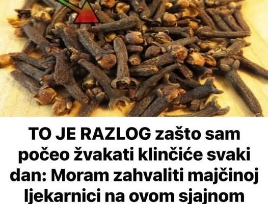 TO JE RAZLOG Zašto Sam Počeo Žvakati Klinčiće Svaki Dan: Moram Zahvaliti Majčinoj Ljekarnici Na Ovom Sjajnom SAVJETU