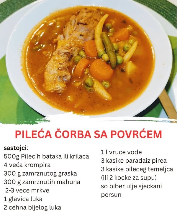 Pileća čorba sa povrćem – Brza, zdrava i ukusna