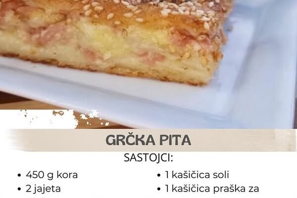 GRČKA PITA OD GOTOVIH KORA: Nema sočnije i ukusnije, a pravi se veoma jednostavno i brzo GRČKA PITA OD GOTOVIH KORA: Nema sočnije i ukusnije, a pravi se veoma jednostavno i brzo