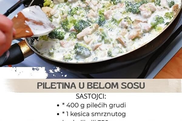 PILETINA S BROKOLIJEM U BELOM SOSU: Evo super ideje za jako ukusan ručak koji se pravi za kratko vreme