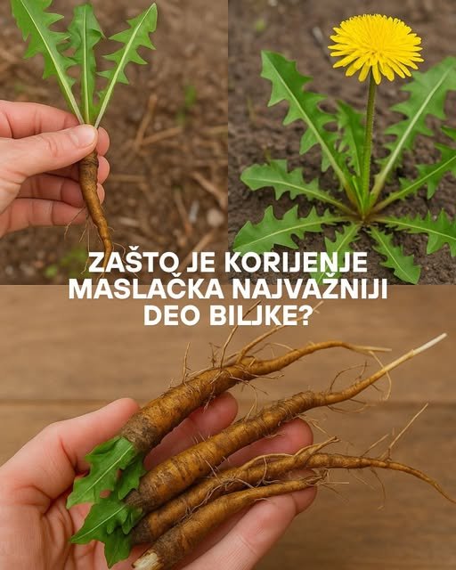 Zašto je korijenje maslačka najvažniji deo biljke?