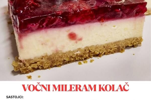 Topi se u ustima – Voćni mileram kolač
