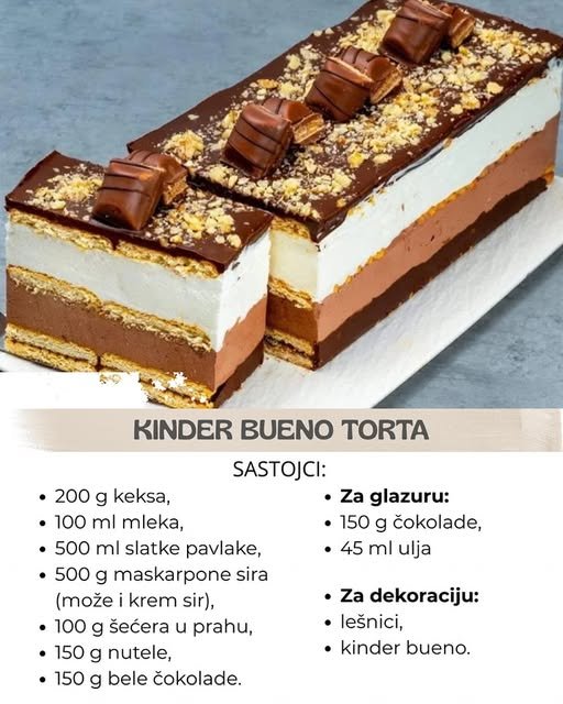 Kinder bueno torta: Lepša nego bilo koja kupovna, a priprema se nikad lakše uspeva bukvalno svima