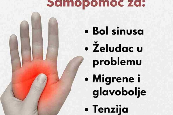U drevnim tradicijama širom svijeta, pritisak na određene tačke na rukama koristio se kao jednostavan način za ublažavanje bolova i nelagodnosti. Ova praksa poznata je i u modernim vremenima, jer mnogi ljudi otkrivaju da može donijeti olakšanje bez lijekova i posebne opreme. Ruke imaju veliki broj nervnih završetaka koji su povezani s različitim dijelovima tijela. Kada se na njih primijeni blagi pritisak, stimuliraju se energetski putevi, što može pomoći u smanjenju napetosti, bolova i stresa. Ova prirodna tehnika jednostavna je za izvođenje i može se primijeniti bilo gdje i bilo kada. ✅ Evo nekoliko koristi koje donosi pritisak na ruke: 1️⃣ Pomaže kod sinusnih tegoba – ublažava začepljenost i pritisak u sinusima. 2️⃣ Podržava olakšanje kod blage želučane nelagode – doprinosi smirenju probave. 3️⃣ Smanjuje migrene i glavobolje – pomaže opuštanju i ublažavanju bolnih napada. 4️⃣ Snižava mišićnu i nervnu napetost – olakšava osjećaj ukočenosti i stresa. 5️⃣ Ublažava bol u vratu – pomaže kod napetosti i ukočenosti u gornjem dijelu tijela. ✨ Iako ova metoda ne zamjenjuje stručnu medicinsku njegu, može biti odlična prirodna podrška za svakodnevno ublažavanje manjih tegoba. Redovna praksa može doprinijeti boljoj ravnoteži tijela i uma, kao i osjećaju opšteg blagostanja.