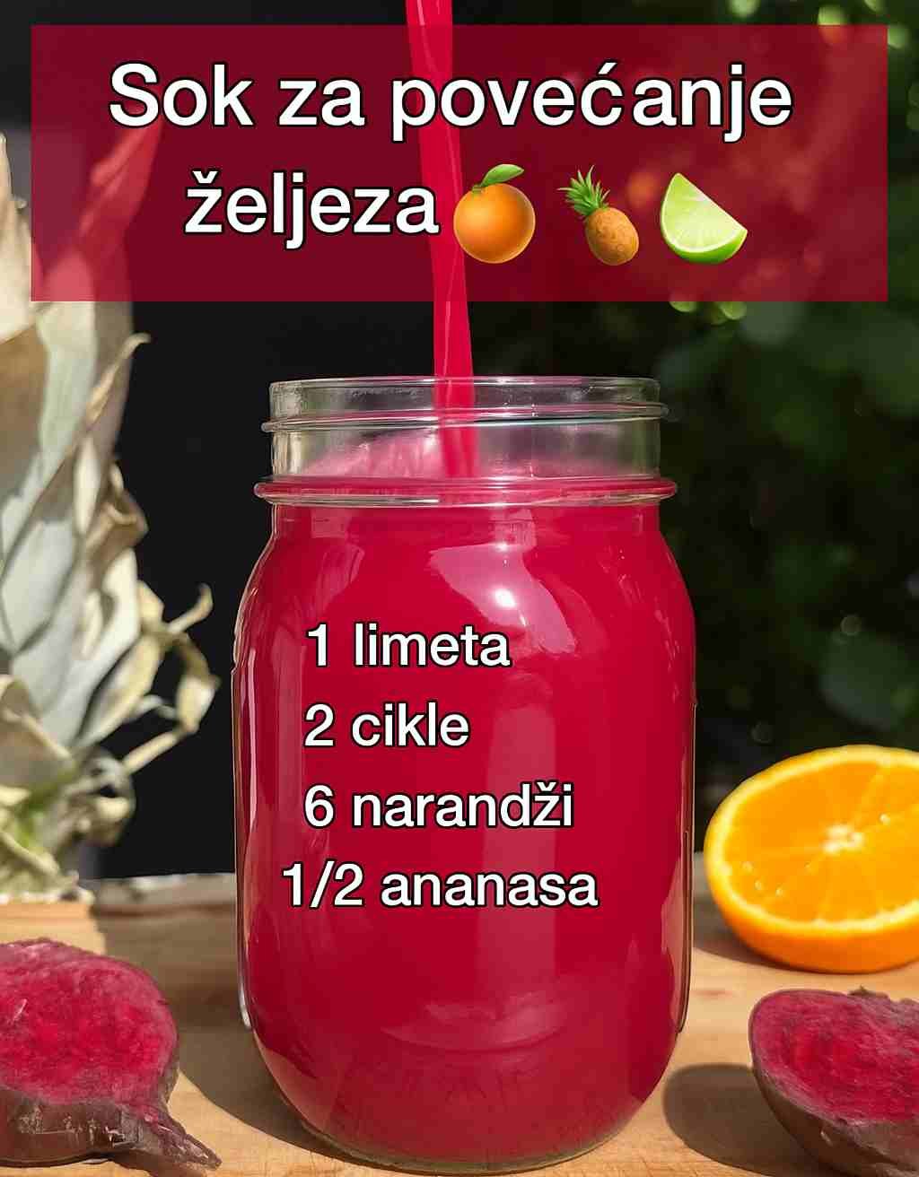 🥤💪 Ovaj sok bogat željezom će transformirati vaš nivo energije za samo 7 dana ⚡🩸✨
