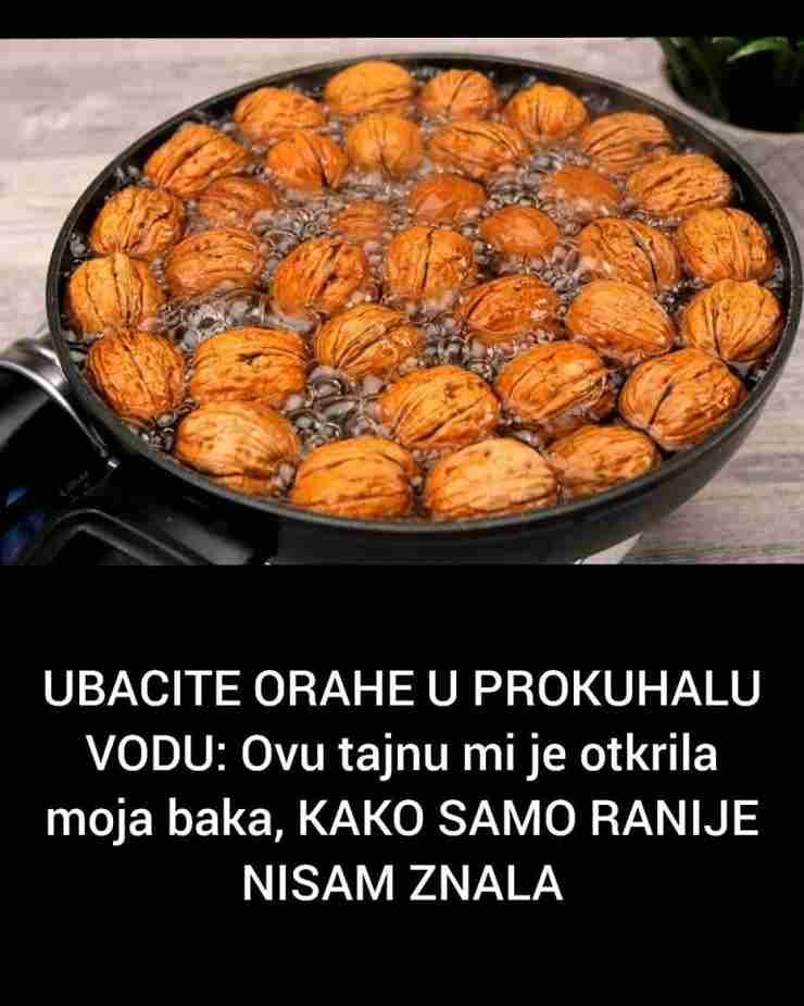 Uzela sam nekoliko cijelih oraha, zajedno sa ljuskom, i ubacila ih u ključalu vodu. Ostavila sam ih da odstoje nekih desetak minuta, a zatim sam popila taj napitak. Već nakon nekoliko dana osjetila sam promjene koje nisam mogla ignorisati. Imala sam više energije, koža mi je postala sjajnija, a probava se stabilizovala bez ikakvih dodatnih preparata. Tokom narednih sedmica nastavila sam s istim ritualom i primijetila još dublje promjene. Nestao je osjećaj nadutosti, imunitet mi se pojačao, a san mi je postao znatno kvalitetniji. Nije bilo više buđenja usred noći, osjećaja nervoze ili nedostatka koncentracije tokom dana. Postepeno sam shvatila da je ovaj jednostavan napitak izuzetno moćan. Baka mi je objasnila da tokom kuhanja orasi oslobađaju mnoge korisne komponente iz ljuske koje se inače ne unose običnim konzumiranjem jezgre. Upravo u toj tvrdoj zaštitnoj kori nalazi se mnoštvo minerala koji direktno utiču na rad srca, krvni pritisak, pa čak i na regulaciju šećera u krvi. Ono što je mene iznenadilo jeste da sam se osjećala mentalno bistrije, kao da su mi misli bile jasnije i fokusiranije. Počela sam pretraživati stare knjige i bilješke moje bake koje su ostale iza nje, i pronašla sam brojne zapise o ljekovitim svojstvima oraha, posebno kada se koriste na ovaj način. Nisu to bile samo anegdote već iskustva žena iz njenog sela koje su imale slične benefite od ove metode. Kod nekih je poboljšala zdravlje kostiju, kod drugih je pomogla kod hormonalne ravnoteže. Ono što me dodatno oduševilo jeste činjenica da je ova praksa u posljednje vrijeme potvrđena i kroz neka istraživanja. Naučnici su dokazali da orahova ljuska sadrži jedinstvene antioksidanse koji mogu usporiti proces starenja, smanjiti upalne procese u tijelu i ojačati vaskularni sistem. Neki stručnjaci su čak sugerisali da redovno ispijanje vode u kojoj su se kuhali orasi može pomoći u regulaciji holesterola i krvnog pritiska. Sjećam se da mi je baka znala reći da priroda uvijek nudi rješenje, samo ga treba znati prepoznati. Danas, kada svi jurimo za suplementima i modernim tretmanima, zaboravljamo da prava moć često leži u jednostavnim stvarima koje su nam dostupne svakodnevno. Naravno, sve ovo ne znači da treba potpuno zanemariti savremenu medicinu, ali vjerujem da balans između tradicionalnih metoda i savremenog znanja može donijeti nevjerovatne rezultate. Ova jednostavna voda od kuhanih oraha nije čudesan eliksir, ali je svakako jedno prirodno sredstvo koje tijelu pruža mnogo više nego što mislimo. Danas, kada i sama imam porodicu, odlučila sam ovu tradiciju prenijeti svojoj djeci. Svako jutro zajedno pijemo ovaj napitak i razgovaramo o bakinoj mudrosti, o tome koliko je važno poštovati prirodu i ono što nam ona daje. To je više od zdravlja – to je povezanost s korijenima. Možda vam ova priča zvuči kao još jedan narodni mit, ali vas pozivam da pokušate. Ne treba vam ništa skupo ni egzotično, samo malo vremena, topline i nekoliko oraha. Možda baš u toj skromnosti leži tajna dugog i ispunjenog života. U svijetu prepunom reklama za skupe tretmane, podsjetimo se koliko su jednostavni recepti naših baka često bili najefikasniji. Orasi u prokuhanoj vodi nisu samo zdrav napitak – oni su uspomena, znanje, i naslijeđe koje se prenosi s generacije na generaciju. Ako ste voljni pokušati, možda vas iznenadi koliko se dobro možete osjećati već nakon samo nekoliko dana. A možda ćete, baš kao i ja, poželjeti prenijeti ovu tajnu i nekome koga volite.