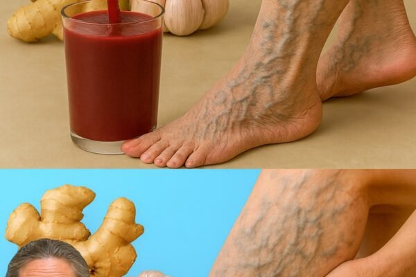 Nanesite ovu mješavinu prije spavanja i oprostite se od proširenih vena: moć đumbira i bijelog luka 🌿🧄