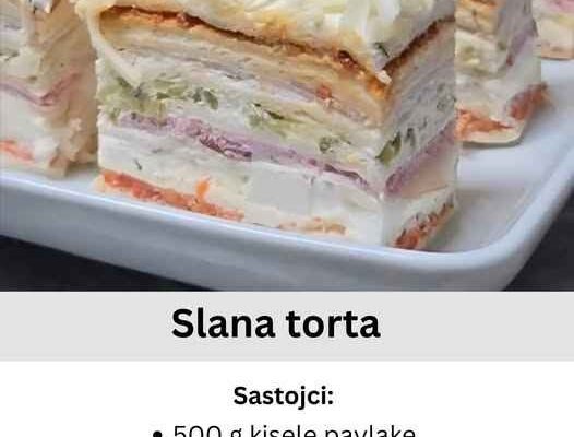 Slana rozen torta – Savršena kombinacija povrća, sira i začina!